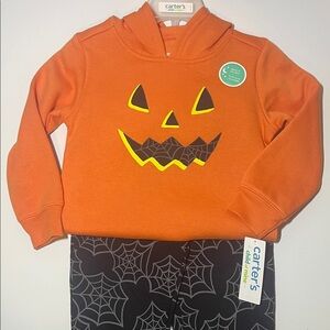 Carter's Halloween Pumpkin Hoodie Costume - Orange and Black